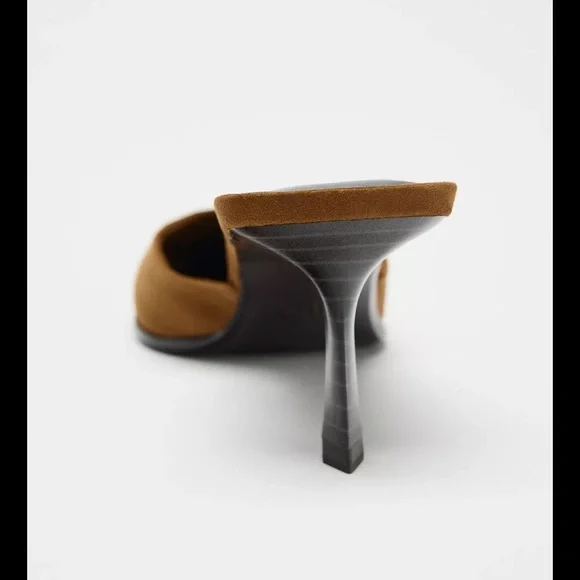 Elegant Brown Women's Mules - Picture 4 of 8